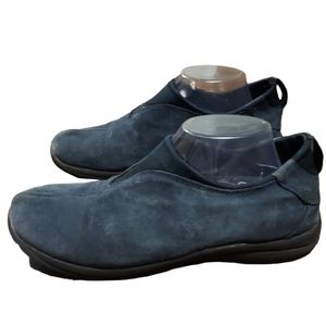 Route 66 Leather Clogs Shoes 11 Blue Woman Workwear Comfort Casual Slipo…